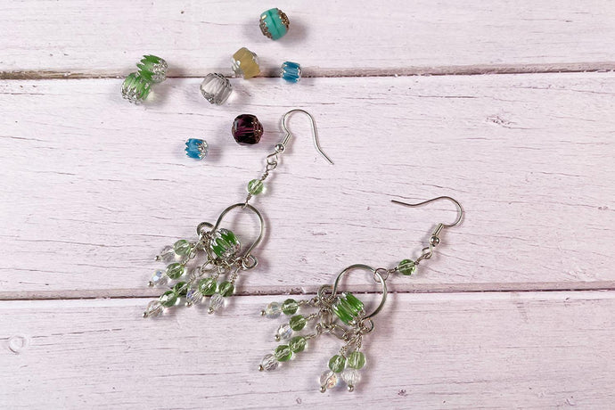 Czech Glass Lamp Earrings