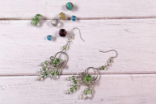 Czech Glass Lamp Earrings - Affordable Jewellery Supplies