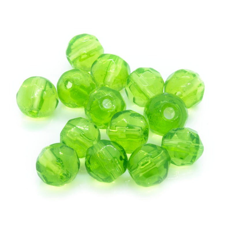 Load image into Gallery viewer, Crystal Glass Faceted Round 4mm Green - Affordable Jewellery Supplies
