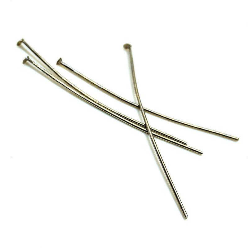 Load image into Gallery viewer, Headpins Plated 25g Pack 5cm Platinum - Affordable Jewellery Supplies
