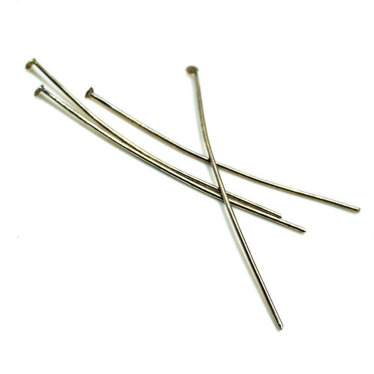 Headpins Plated 25g Pack 5cm Platinum - Affordable Jewellery Supplies