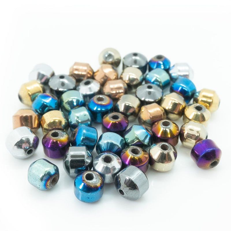 Load image into Gallery viewer, Hematite Bicone Beads 6mm Grey - Affordable Jewellery Supplies
