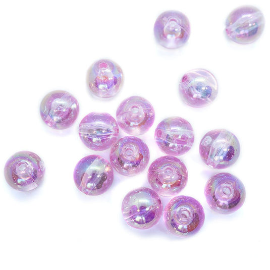 Eco - Friendly Transparent Beads 10mm Pink - Affordable Jewellery Supplies