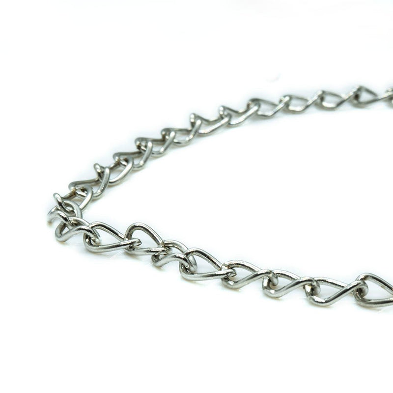 Load image into Gallery viewer, Twist Cable Chain 5.5mm x 48cm length Nickel Plated - Affordable Jewellery Supplies
