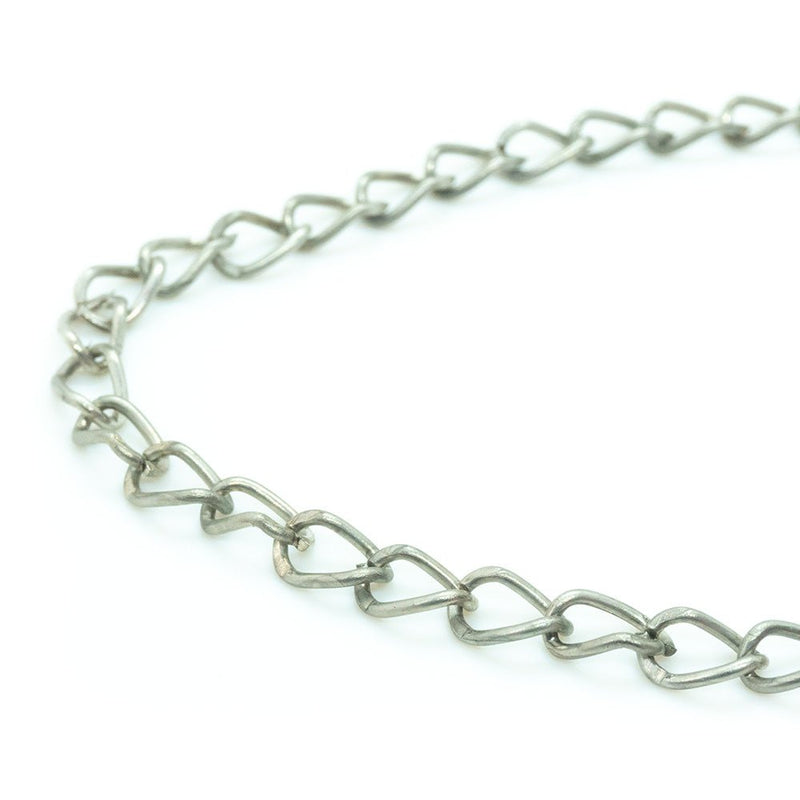 Load image into Gallery viewer, Twist Cable Chain 5.5mm x 48cm length Antique Silver - Affordable Jewellery Supplies
