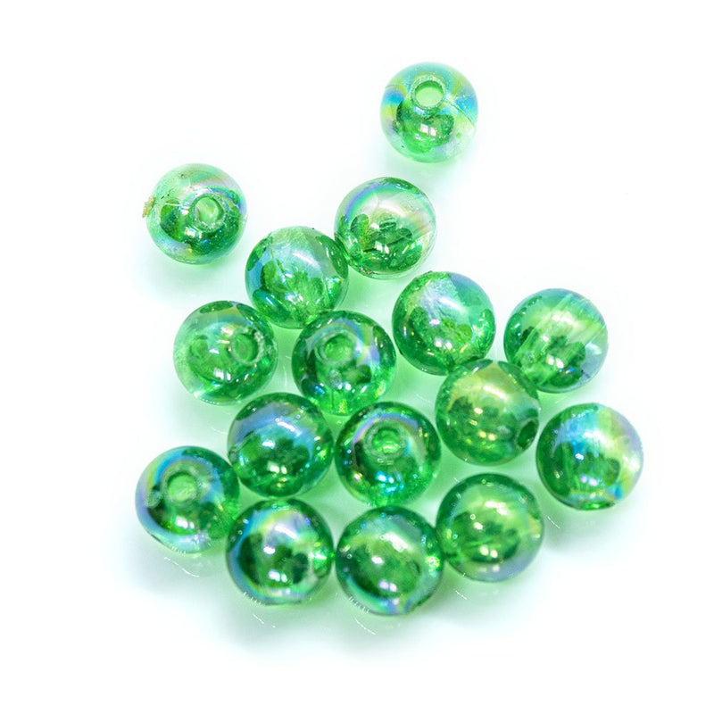 Load image into Gallery viewer, Eco - Friendly Transparent Beads 6mm Emerald - Affordable Jewellery Supplies
