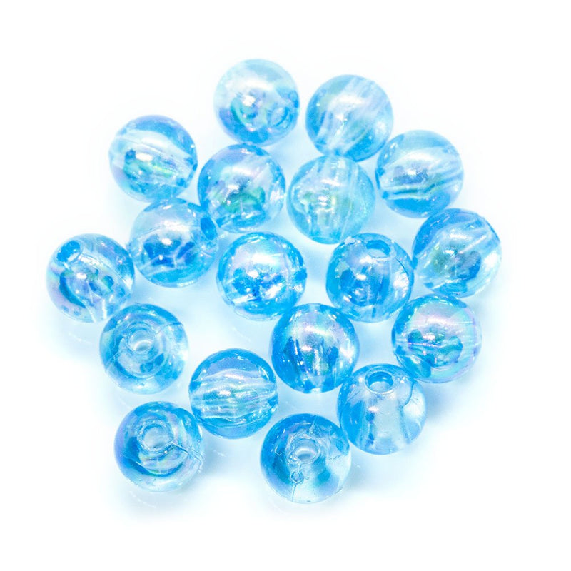 Load image into Gallery viewer, Eco - Friendly Transparent Beads 6mm Blue - Affordable Jewellery Supplies
