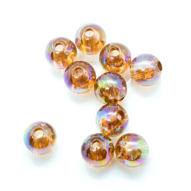 Load image into Gallery viewer, Eco - Friendly Transparent Beads 6mm Topaz - Affordable Jewellery Supplies
