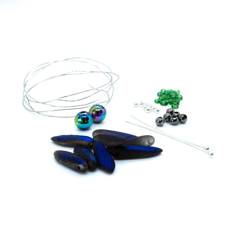 Load image into Gallery viewer, Dragonfly Earrings Kit 1 Azuro - Affordable Jewellery Supplies
