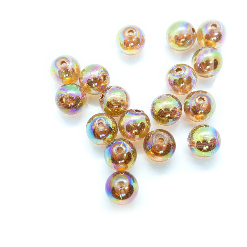 Load image into Gallery viewer, Eco - Friendly Transparent Beads 10mm Topaz - Affordable Jewellery Supplies
