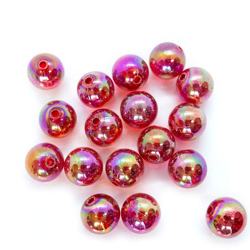 Load image into Gallery viewer, Eco - Friendly Transparent Beads 10mm Red - Affordable Jewellery Supplies
