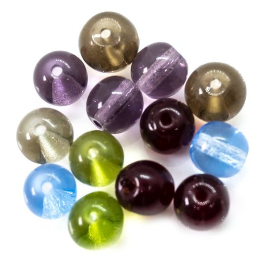 Czech Glass Druk Round 6mm Olivine - Affordable Jewellery Supplies