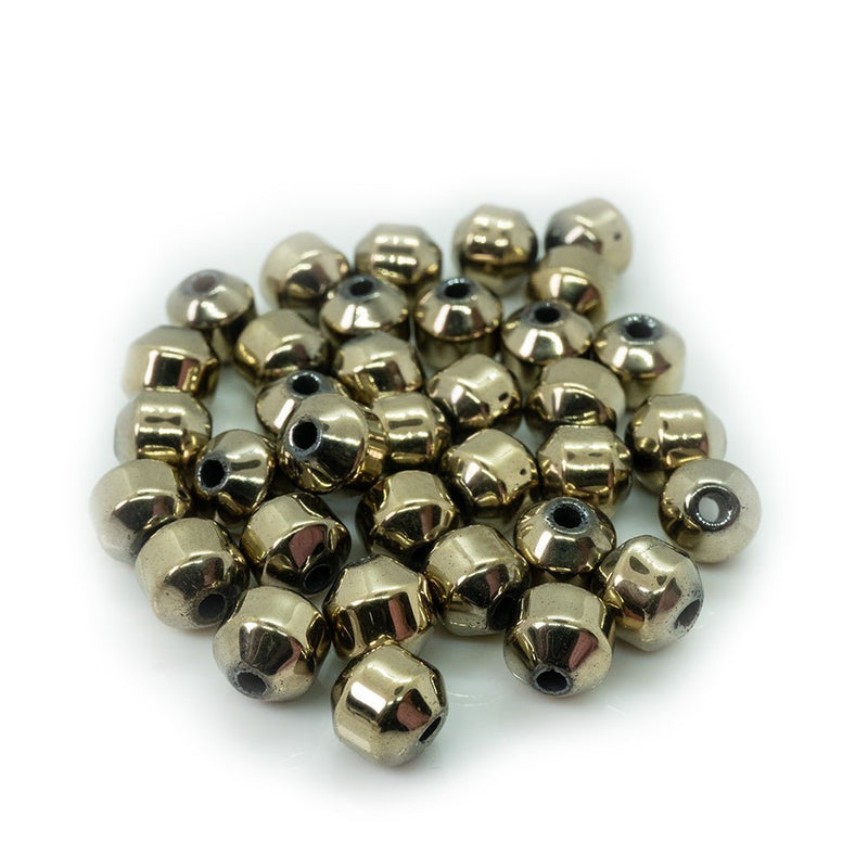 Load image into Gallery viewer, Hematite Bicone Beads 6mm Electroplated Antique Bronze - Affordable Jewellery Supplies
