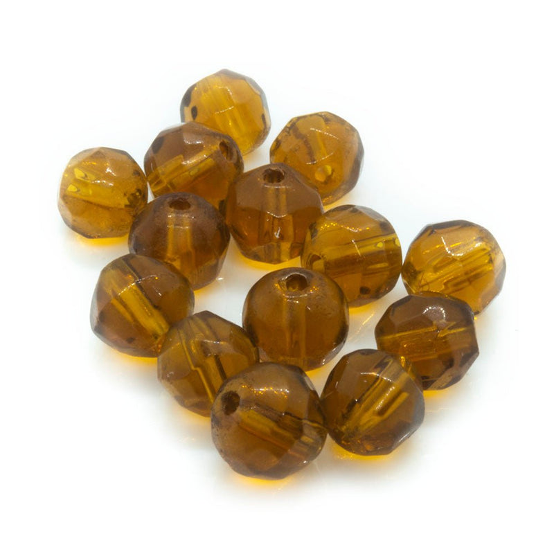 Load image into Gallery viewer, Crystal Glass Faceted Round 4mm Topaz - Affordable Jewellery Supplies
