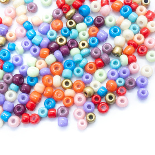 Baking Glass Seed Beads 8/0 3 - 3.5mm x 2mm Medium Violet Red - Affordable Jewellery Supplies