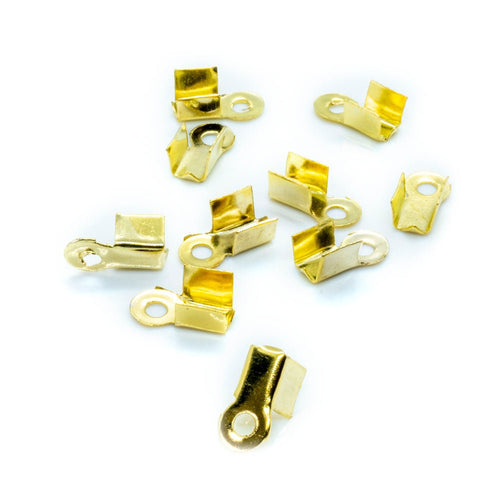 Cord Tip 8mm Gold - Affordable Jewellery Supplies