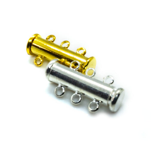 Per Piece Gold Slide Lock Clasps Tube Shape Clasp Connectors 3