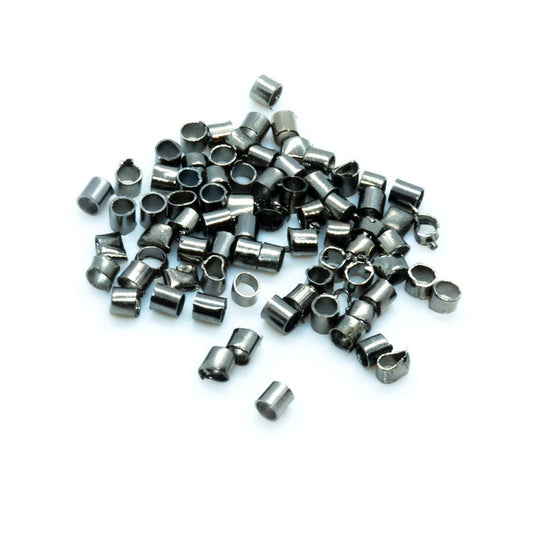 Crimp Beads, 2x1.5mm, Sterling Silver (50 Pieces) 
