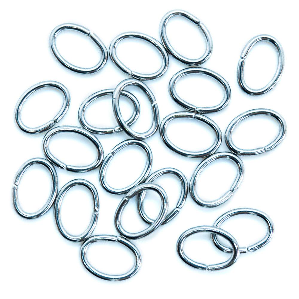 304 Stainless Steel Oval Jump Rings 7.5mm x 5.5mm x 0.8mm – Affordable ...