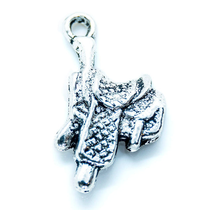 Saddle Charm 22mm x 14mm Tibetan Silver - Affordable Jewellery Supplies