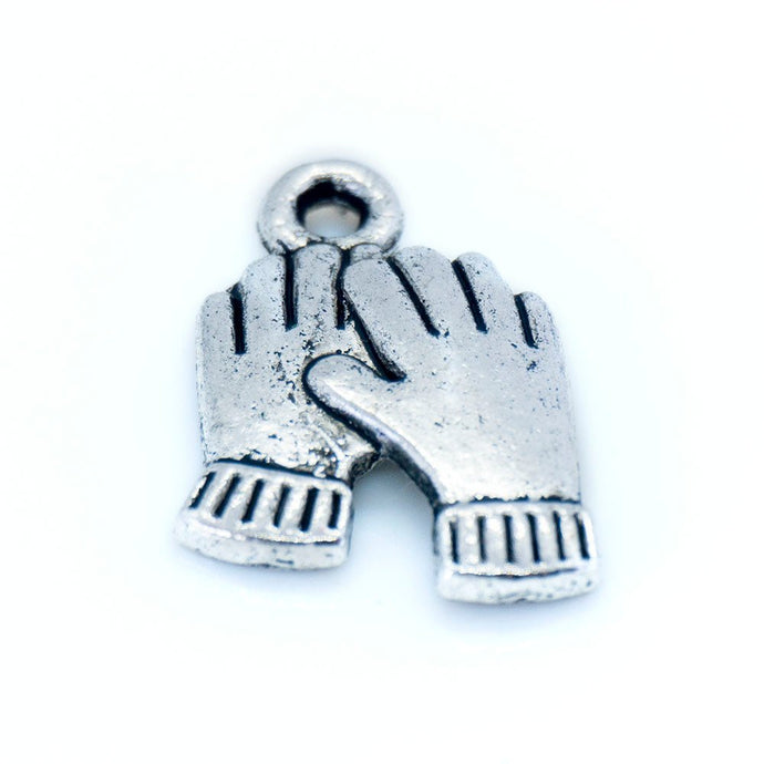 Helping Hands Charm 19mm x 13mm Tibetan Silver - Affordable Jewellery Supplies