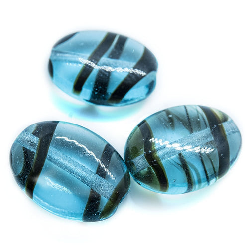 Czech Glass Pressed Beetle (Oval) Bead 12mm x 9mm Tortoise - Affordable Jewellery Supplies