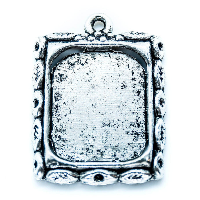 Picture Frame Charm 26mm x 20mm Tibetan Silver - Affordable Jewellery Supplies