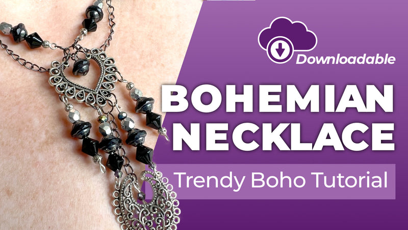 Load image into Gallery viewer, Bohemian Necklace Tutorial - Download - Affordable Jewellery Supplies
