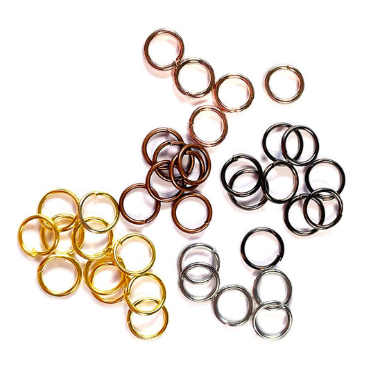 Sterling Silver Split Jump Rings, 6mm & 8mm 20 Pcs. Round Sterling Split  Jump Rings, 22 Gauge Silver Split Rings for Jewelry Making 